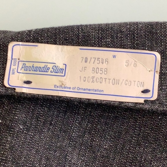 Vintage Panhandle Slim rib cage roll down high waist flat front jeans SZ 5/6 NWT - Picture 13 of 16
